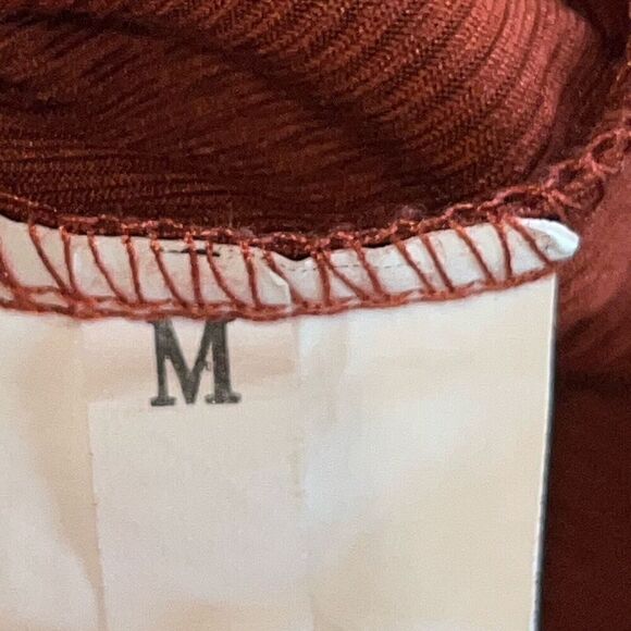 Bodysuit Lot Of 2 Womens Size M Ribbed Burnt Orange Black Tank Top Modern Summer - Picture 5 of 6